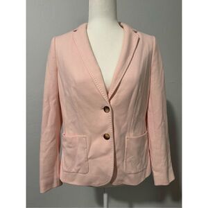 Talbots pink 6P Aberdeen blazer jacket